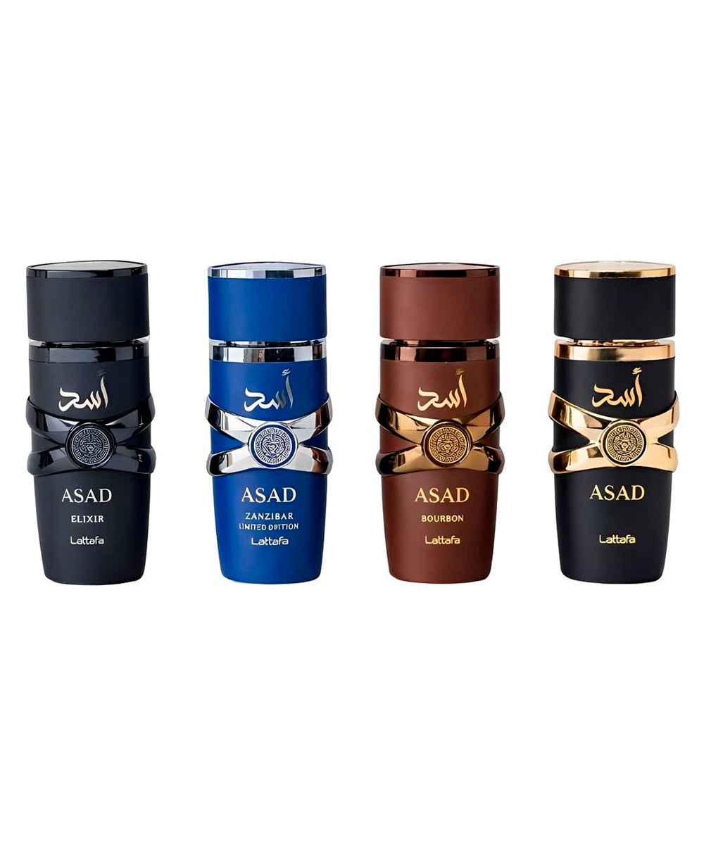 RAYHAN LION×1とAsad Elixir×1 (2点セットまとめて) Lattafa Asad Collection Asad Eau de Parfum 0.84oz + Elixir Eau de