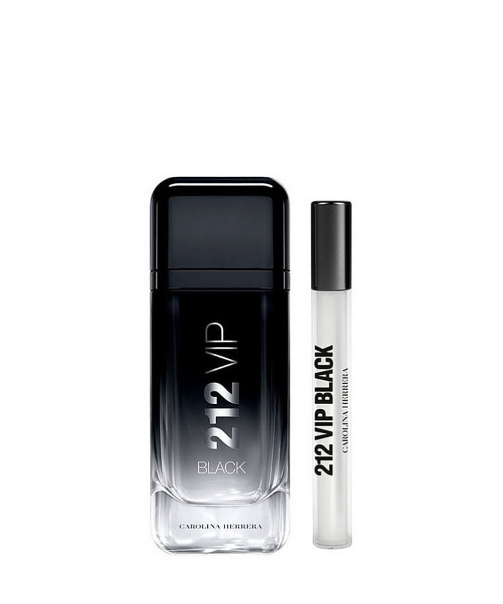 Carolina Herrera 212 VIP Black Eau de Parfum 3.4oz + Eau de Parfum 0.34oz Gift Set For Men