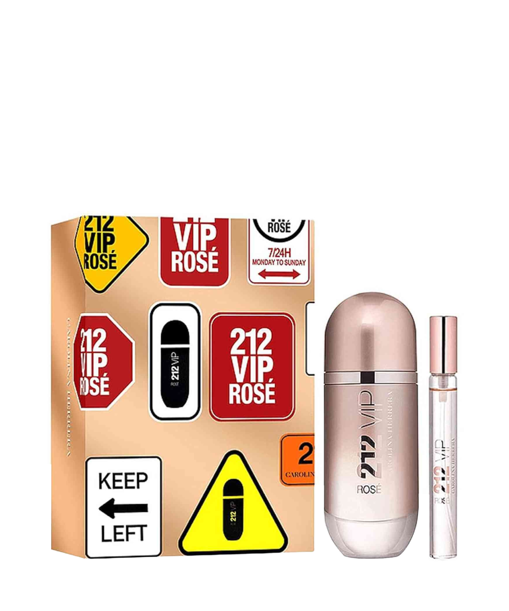Carolina Herrera 212 VIP Rose Eau de Parfum 2.7oz + Eau de Parfum 0.34oz Gift Set For Women