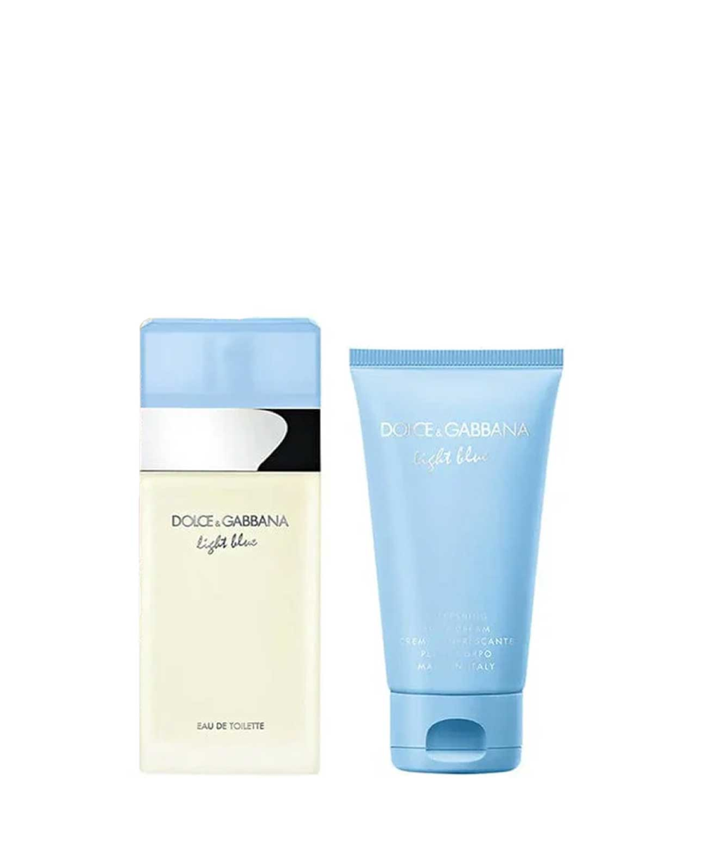 Dolce & Gabbana Light Blue Eau de Toilette 1.7oz + Body Cream 1.7oz Gift Set For Women
