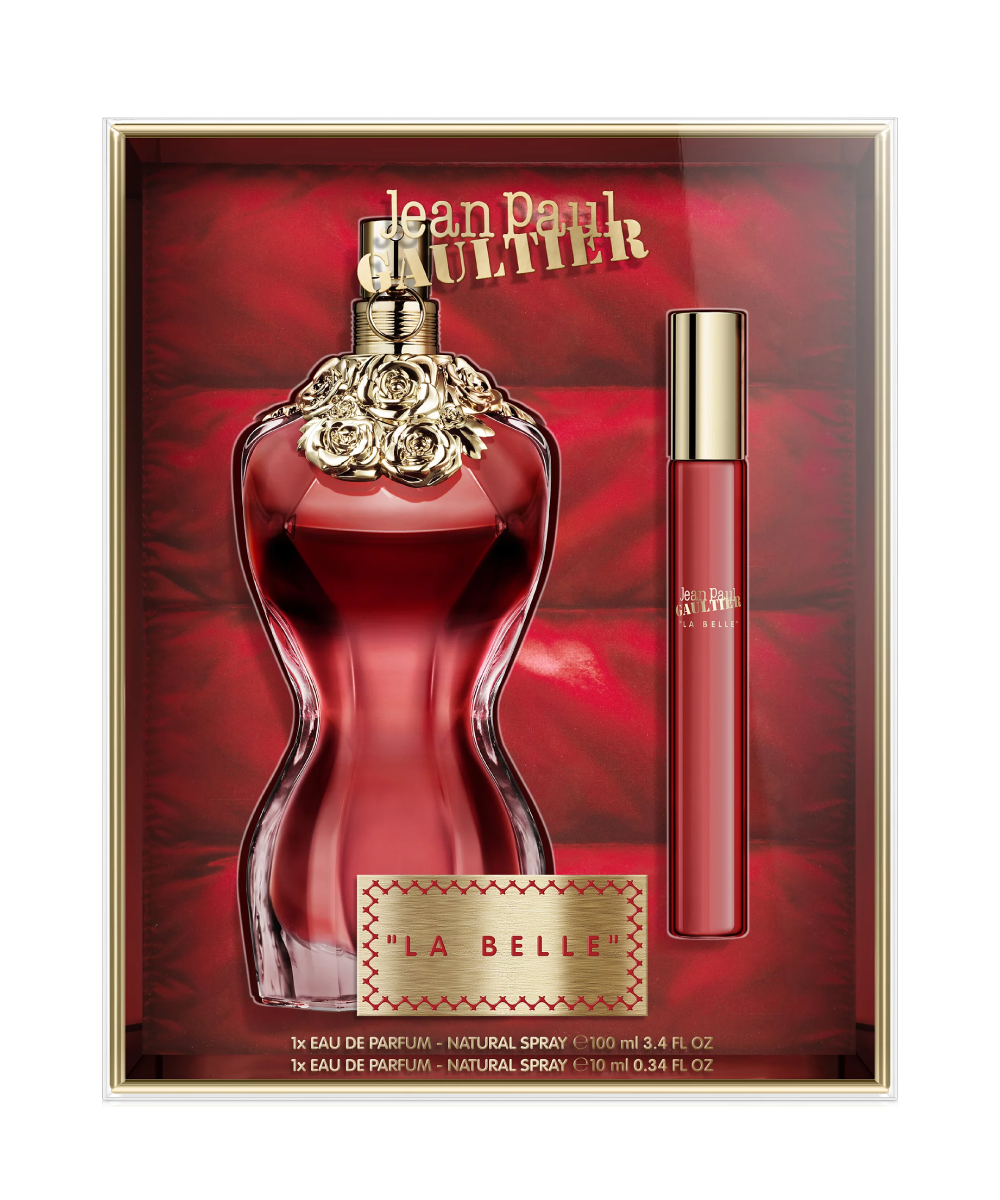 Jean Paul Gaultier La Belle Eau de Parfum 3.4oz + Travel Spray 0.34oz Gift Set For Women