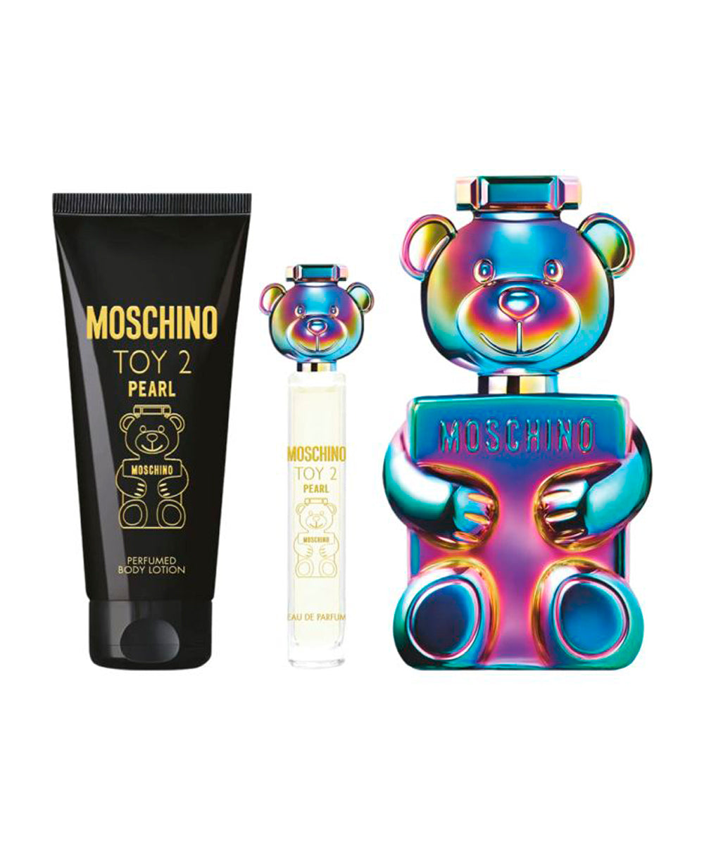 Moschino Toy 2 Pearl  3.4oz Eau de Toilette + Eau de Toilette 0.34oz + Body Lotion 3.4oz Gift Set Unisex
