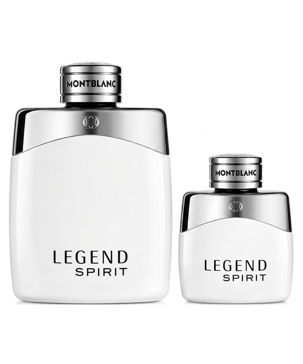 Montblanc Legend Spirit Eau de Toilette 3.4oz + Eau de Toilette 1oz Gift Set For Men
