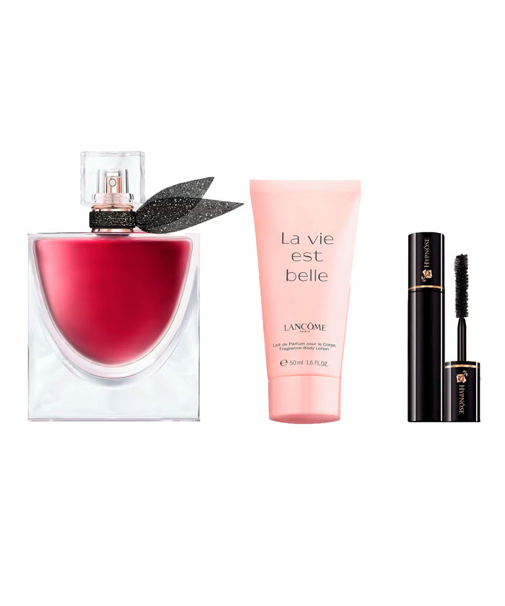 Lancome La Vie Est Belle L'Elixir Eau de Parfum 1.7oz + Body Lotion 1.7oz + Hypnôse Mascara 2ml Gift Set  For Women