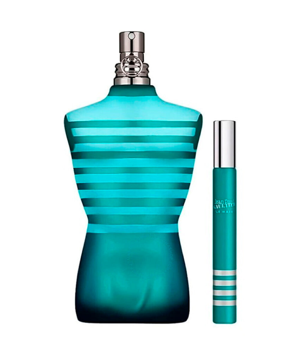 Jean Paul Gaultier Le Male Eau de Toilette 4.2oz + Eau de Toilette 0.68oz Gift Set For Men