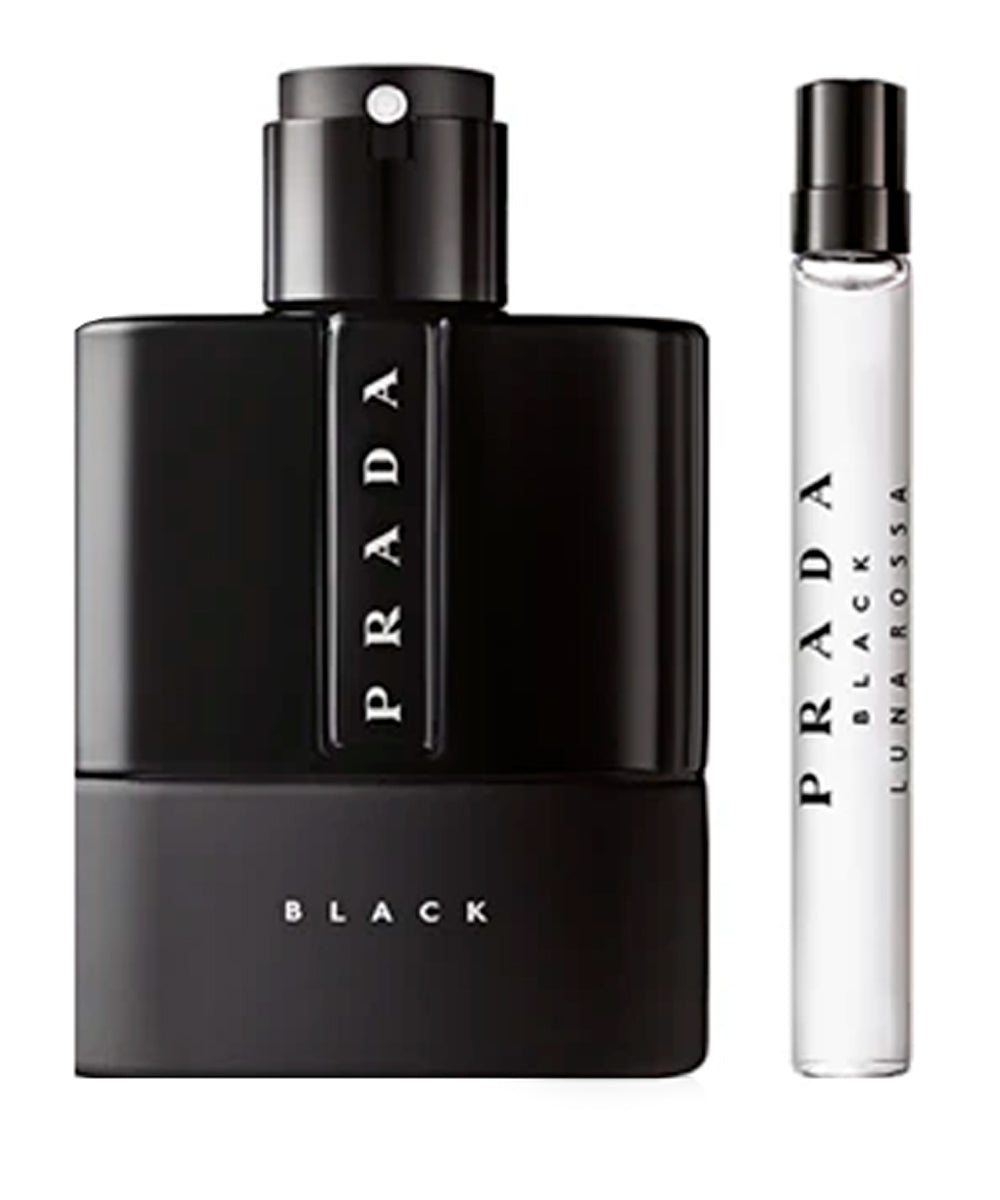 Prada Black Luna Rossa Eau de Parfum 3.3oz + Eau de Parfum 0.33oz Gift Set For Men