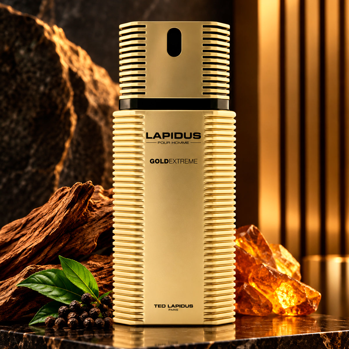 Ted Lapidus Gold Extreme Eau de Toilette 3.3oz For Men