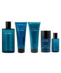 Davidoff Cool Water Eau de Toilette 4.2oz + Eau de Toilette 0.5oz + Deodorant Stick 2.4oz + Shower Gel 2.5oz + After Shave Balm 2.5oz Gift Set For Men