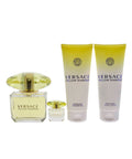 Versace Versace Yellow Diamond Eau de Toilette 3oz + Eau de Toilette 0.17oz + Body Lotion 3.4oz + Shower Gel 3.4oz Gift Set For Women