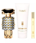 Paco Rabanne Fame Eau de Parfum 2.7oz + Eau de Parfum 0.34oz + Body Lotion 3.4oz Gift Set For Women