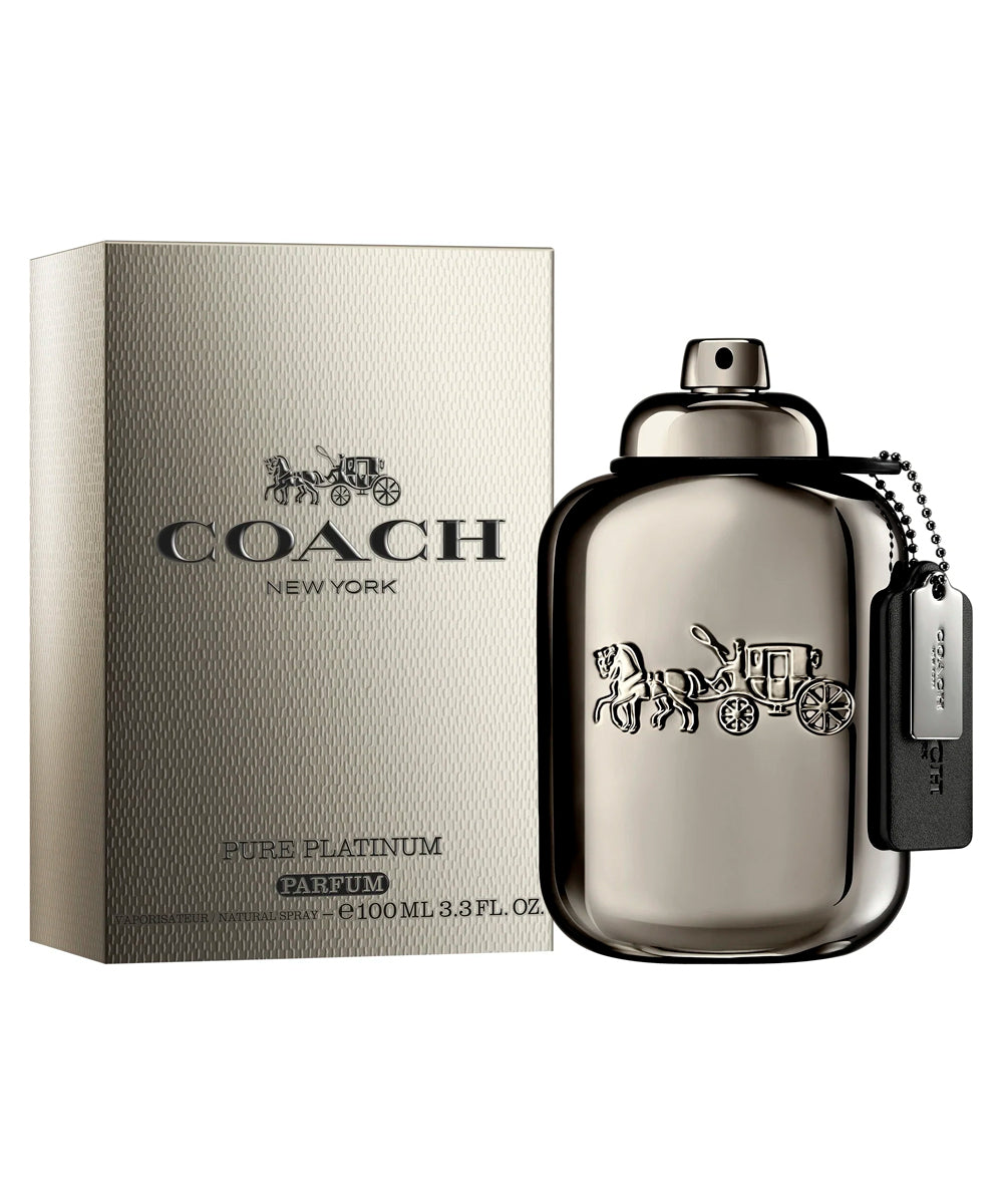 Coach Pure Platinum Parfum 3.4oz For Men