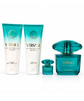 Gianni Versace Crystal Emerald Pour Femme Eau de Parfum 3oz + BodyLotion 3.4oz + ShowerGel 3.4oz + Eau de Parfum 0.17oz Gift Set For Women