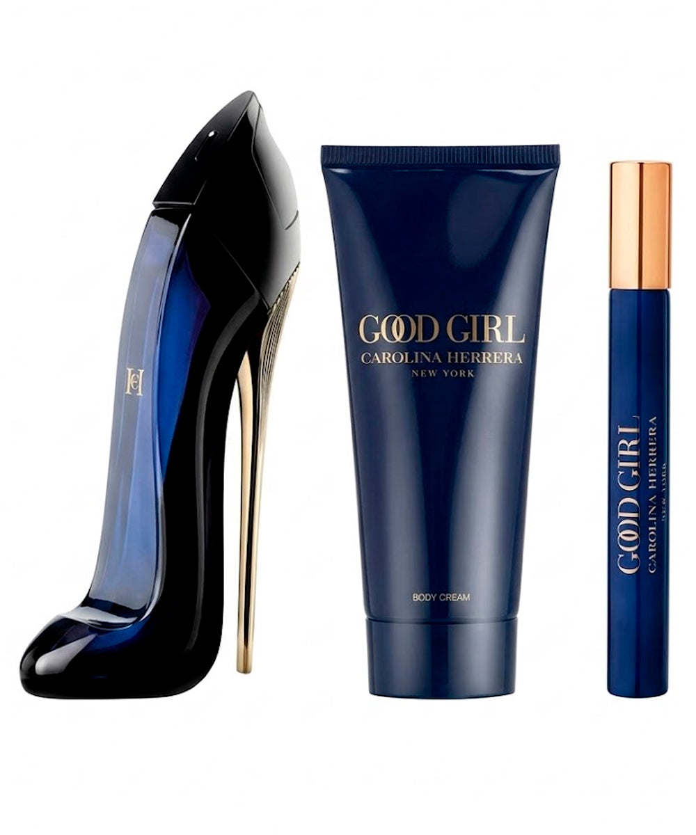 Carolina Herrera Good Girl Eau de Parfum 2.7oz + Body Lotion 3.4oz + Eau de Parfum  0.34oz Gift Set For Women