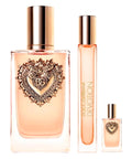 Dolce & Gabbana Devotion Eau de Parfum 3.4oz + Eau de Parfum 0.34oz + Eau de Parfum 0.17oz Gift Set For Women