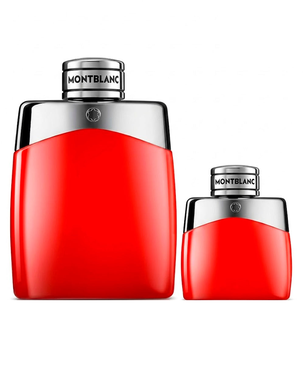 Montblanc Legend Red Eau de Parfum 3.3oz + Trave Bottle 1oz Gift Set For Men