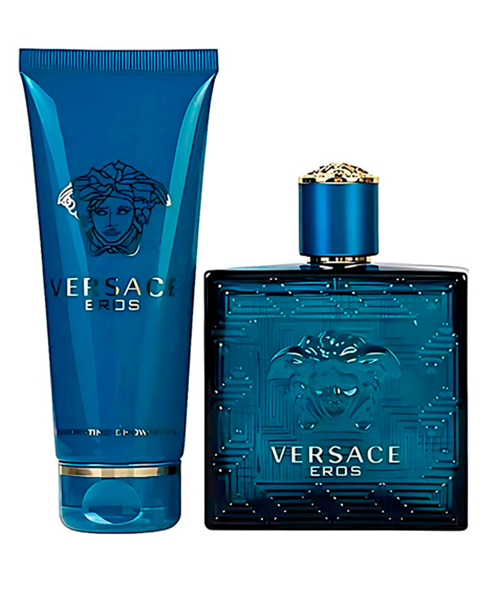 Gianni Versace Eros Eau de Toilette 3.4oz + Shower Gel 3.4oz Gift Set For Men
