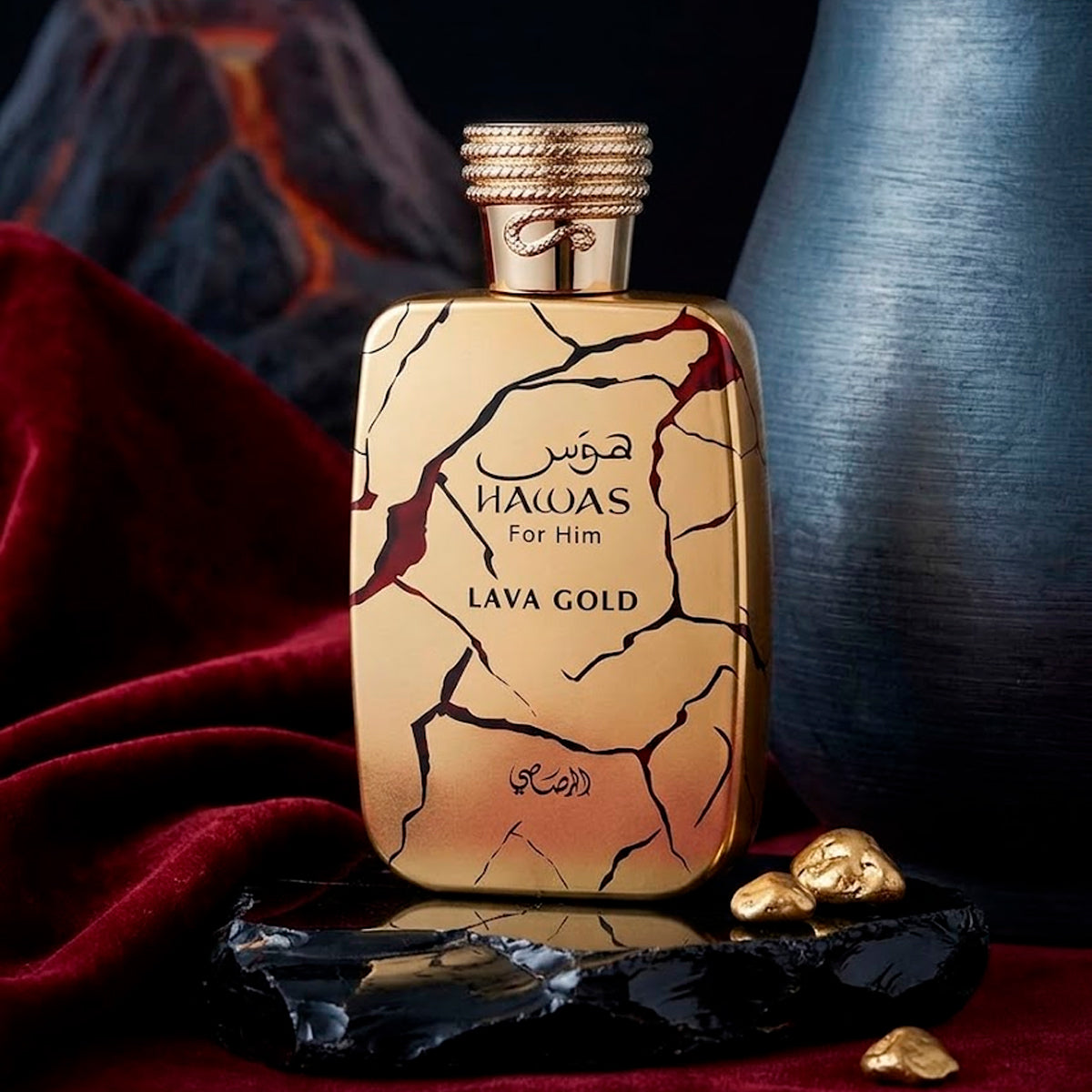 Rasasi Hawas Lava Gold Eau de Parfum 3.4oz For Men