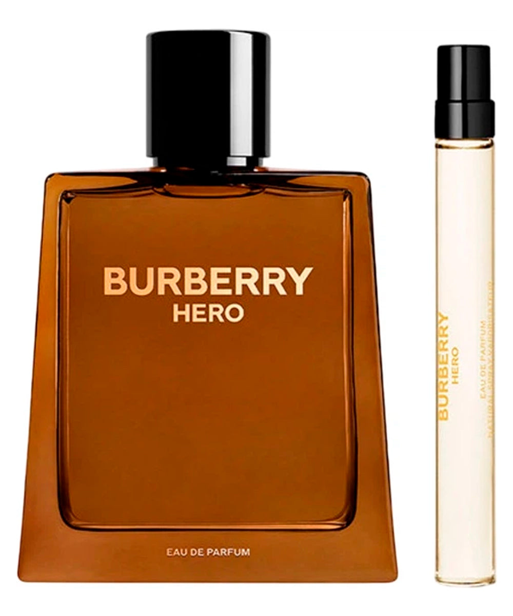 Burberry Hero Eau de Parfum 3.3oz + Eau de Parfum 0.34oz Gift Set For Men