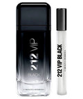 Carolina Herrera 212 Vip Black Eau de Parfum 3.4oz + Eau de Parfum 0.34oz Gift Set For Men