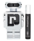 Paco Rabanne Phantom Eau de Toilette 3.4oz + Travel bottle 0.67oz Gift Set For Men