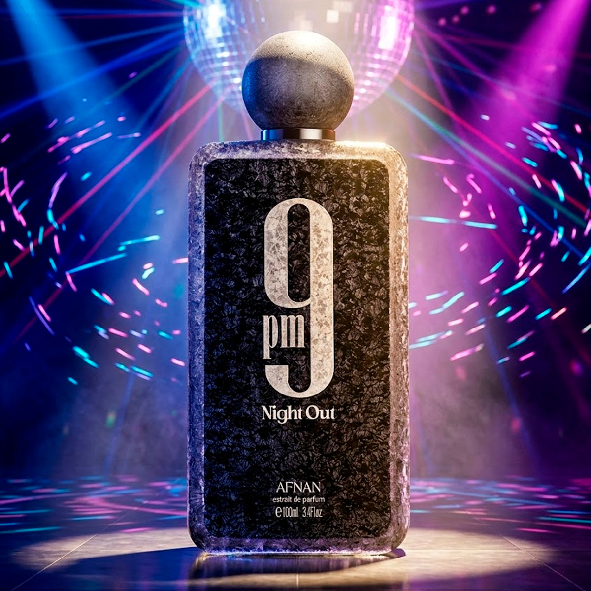 Afnan 9 PM Night Out Extrait de Parfum 3.4oz Unisex