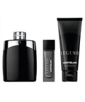 Montblanc Legend Eau de Toilette 3.3oz + Eau de Toilette 0.5oz + Shower Gel 3.4oz Gift Set For Men