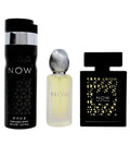 Lattafa Rave Now Eau de Parfum 3.4oz + Deodorant 6.7oz + Hair Mist 1.7oz Gift Set For Men