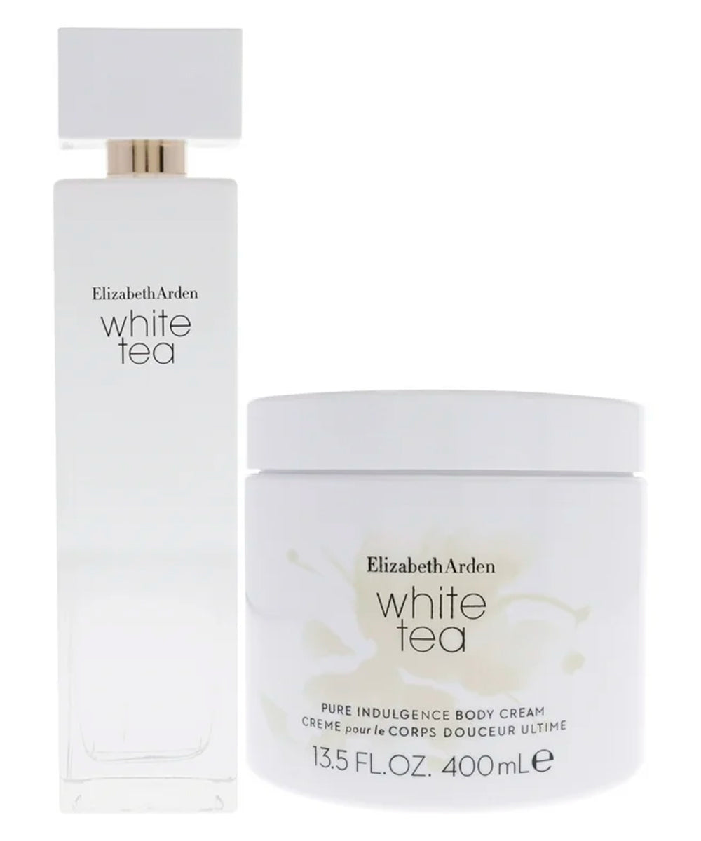 Elizabeth Arden White Tea 3.3oz Eau de Toilette + 13.5oz Body Cream Gift Set For Women