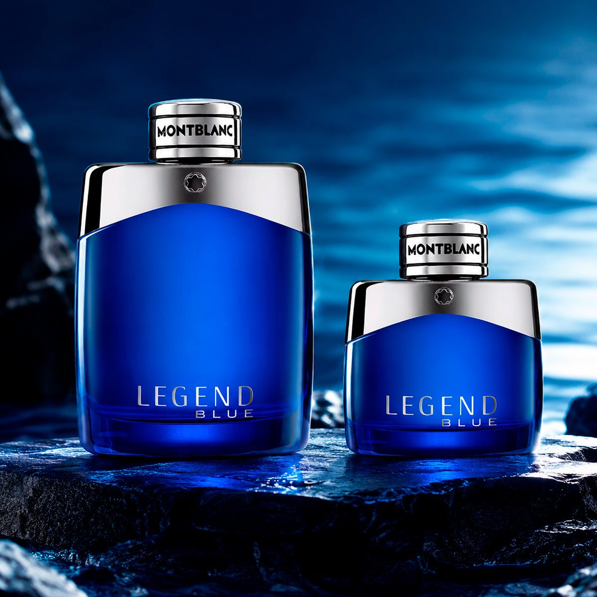 Montblanc Legend Blue Eau de Parfum 3.3oz + Eau de Parfum 1oz Gift Set For Men