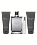 Jimmy Choo Man Eau de Toilette 3.3oz + Eau de Toilette 0.25oz + Aftershave Balm 3.3oz + Shower Gel 3.3oz Gift Set For Men