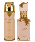 Lattafa Eclaire Eau de Parfum 3.4oz + Perfumed Spray 6.8oz Gift Set Unisex