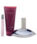 Calvin Klein Euphoria Eau de Parfum 3.3oz + Travel Bottle 0.33oz + Body Lotion 6.7oz Gift Set for Women