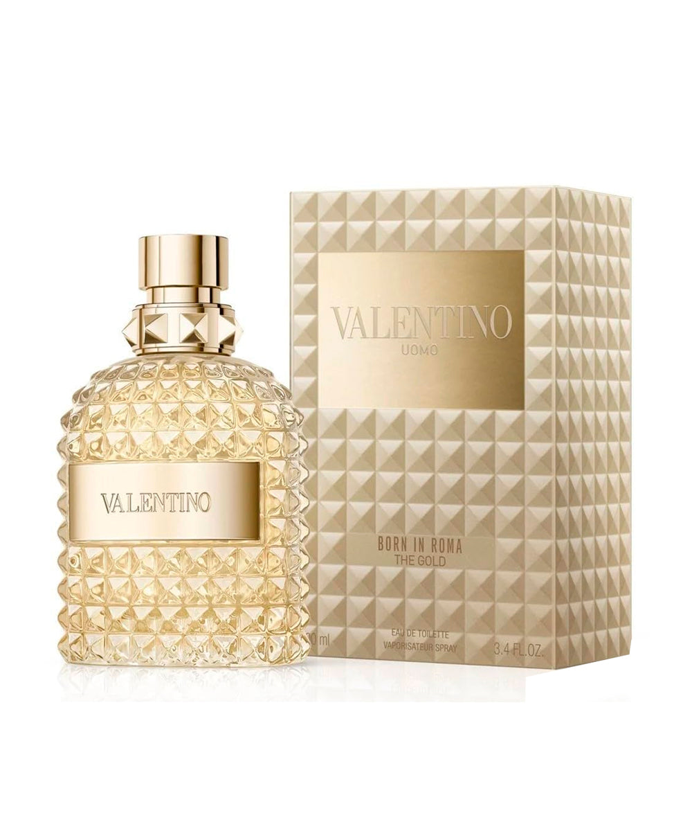 Valentino Uomo Born in Roma The Gold Eau de Toilette 3.4oz For Men