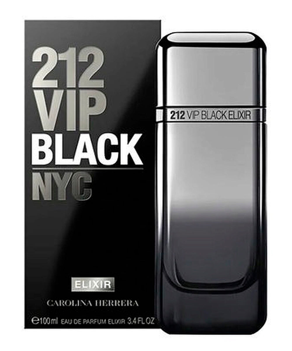 Carolina Herrera 212 Vip Black Elixir Eau de Parfum 3.4oz For Men