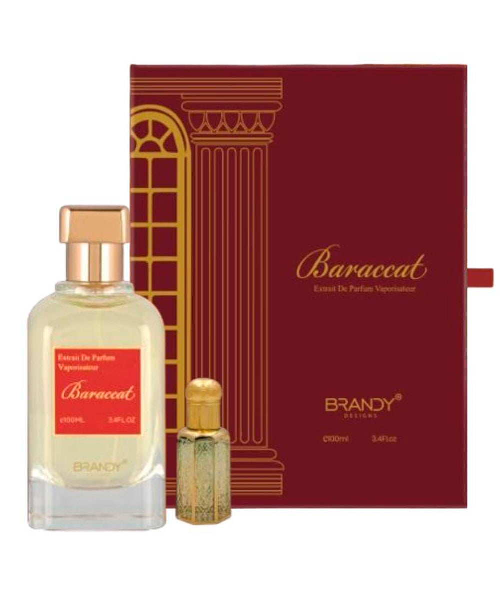 Brandy Designs Baraccat Extrait de Parfum 3.4oz + 12ml Perfume Oil Gift Set For Women