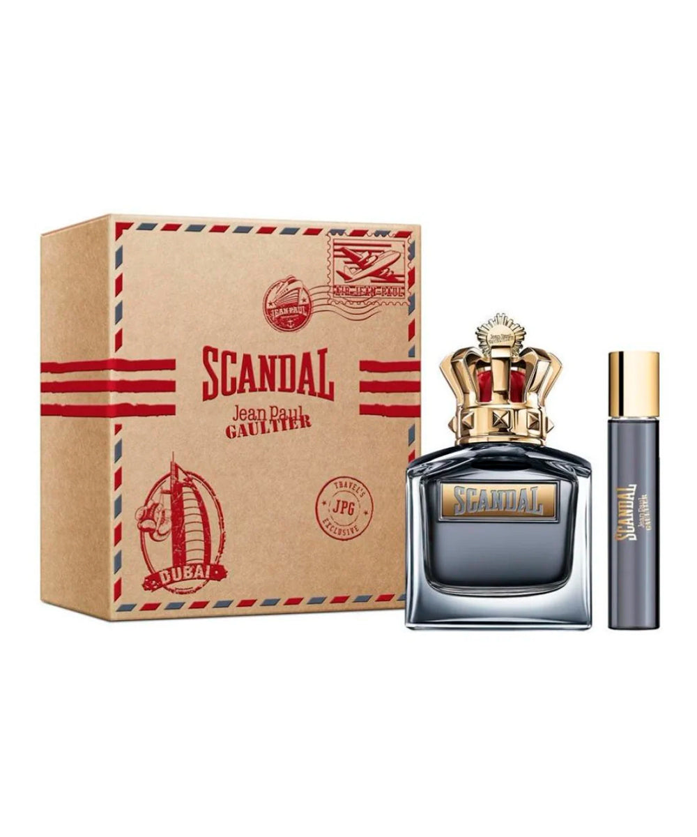 Jean Paul Gaultier Scandal Eau de Toilette 3.4oz + Eau de Toilette 0.68oz Gift Set For Men