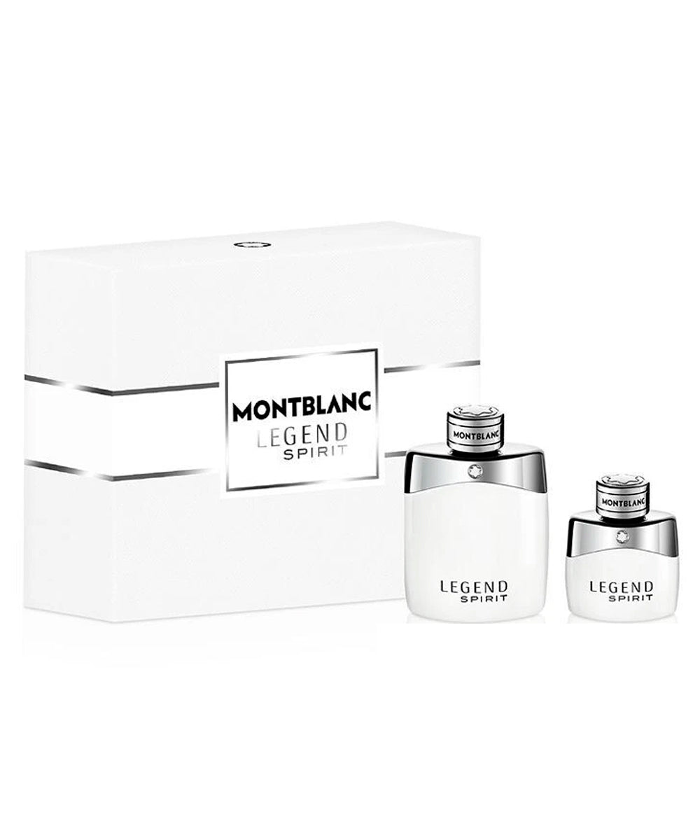 Montblanc Legend Spirit Eau de Toilette 3.4oz + Eau de Toilette 1oz Gift Set For Men