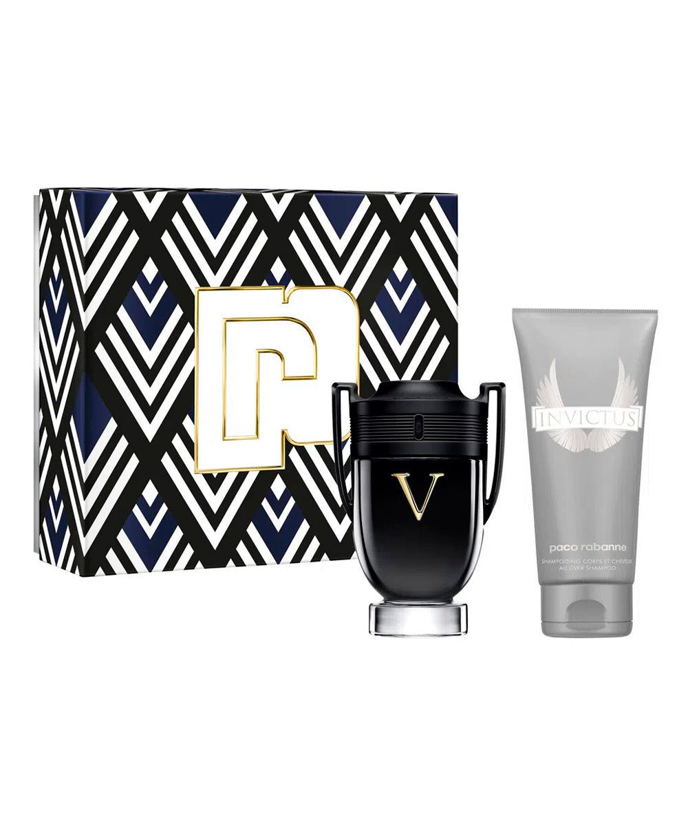 Paco Rabanne Invictus Victory Eau de Parfum Extreme 3.4oz + Shower Gel 3.4oz Gift Set For Men