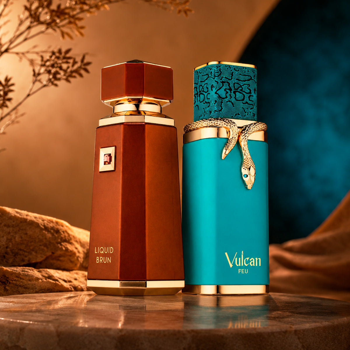 French Avenue Dusk Till Dawn Vulcan Few Extrait de Parfum 3.4oz + Liquid Brun Extrait de Parfum 3.4oz Gift Set Unisex
