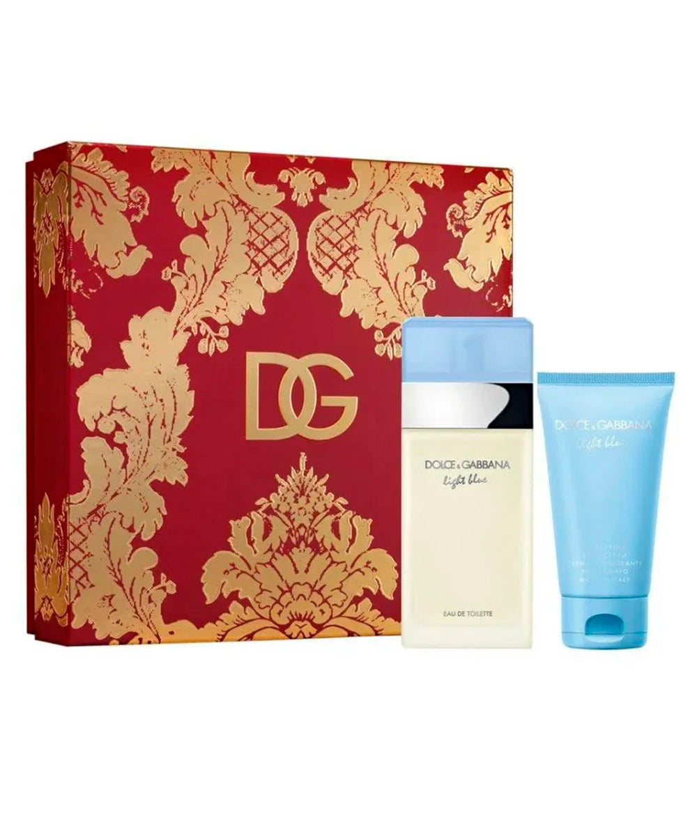 Dolce & Gabanna Light Blue Eau de Toilette 3.3oz + Body Lotion 1.7oz Gift Set For Women