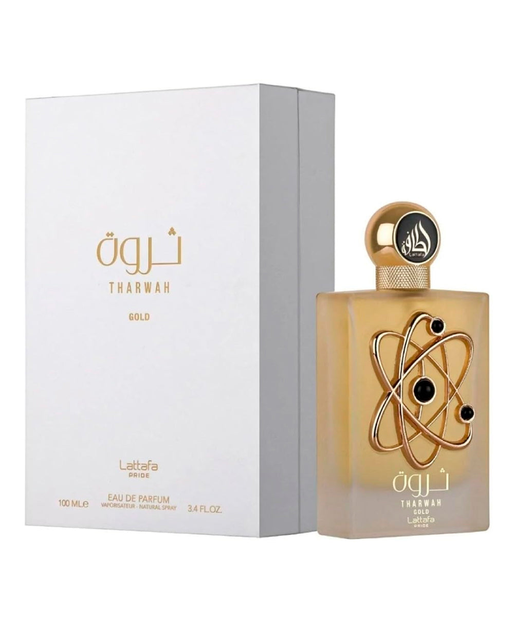 Lattafa Tharwah Gold Eau de Parfum 3.4oz For Women