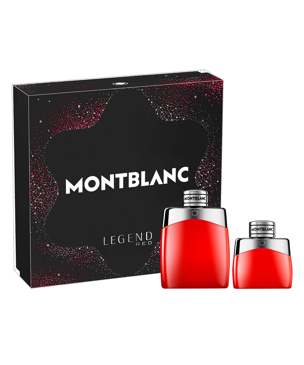 Montblanc Legend Red Eau de Parfum 3.3oz + Trave Bottle 1oz Gift Set For Men