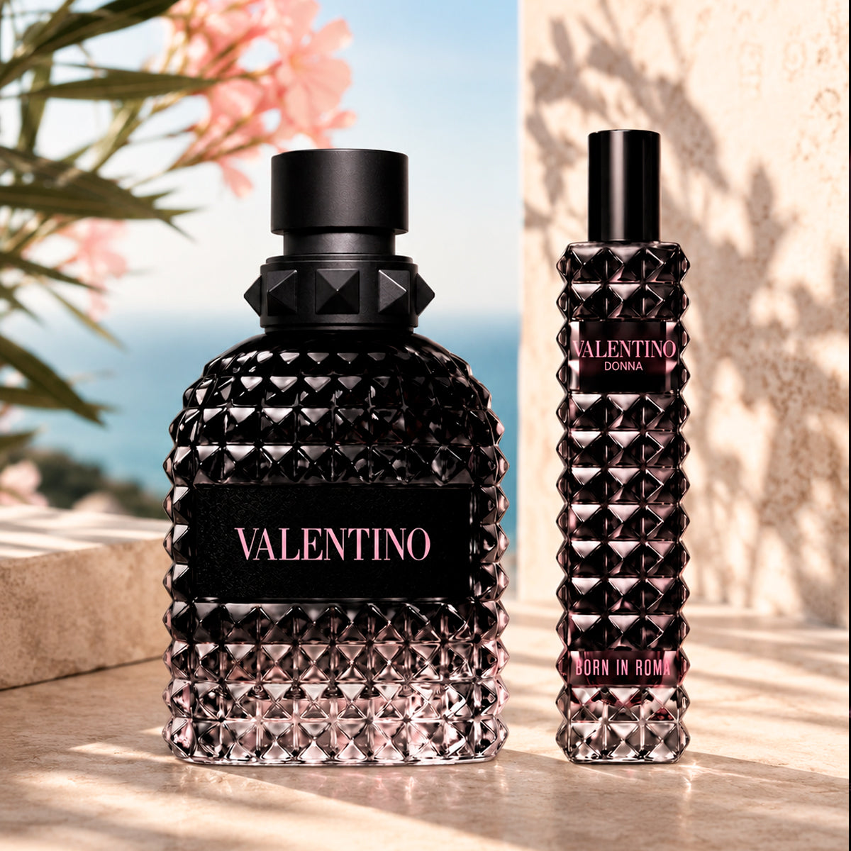 Valentino Uomo Born in Roma Eau de Toilette 3.4oz + Eau de Toilette 0.34oz Gift Set For Men