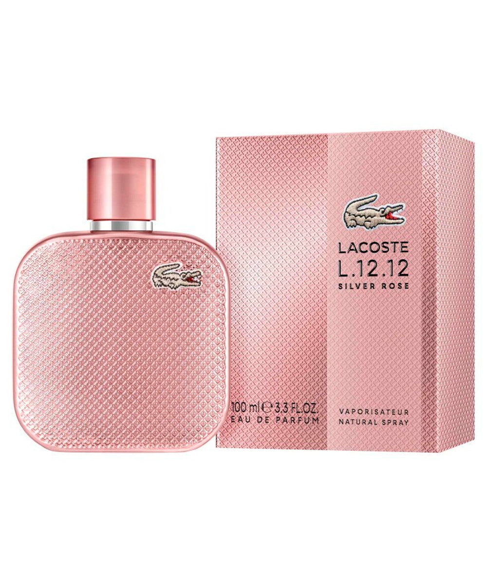 Lacoste L.12.12 Silver Rose Eau de Parfum 3.3oz For Women