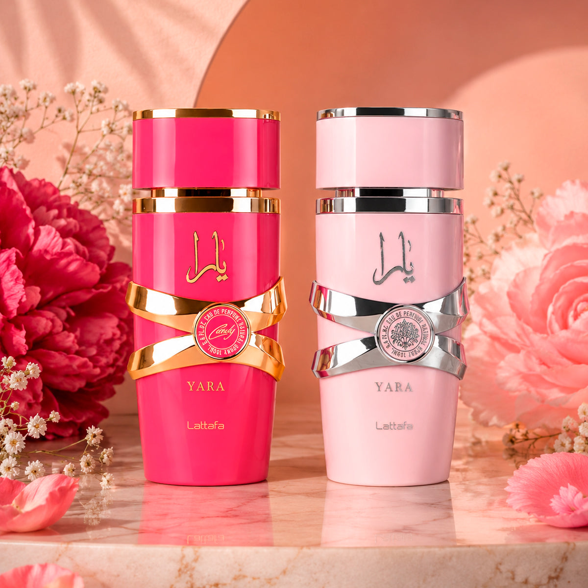 Lattafa Yara Eau de Parfum 3.4oz + Yara Candy Eau de Parfum 3.4oz Gift Set For Women