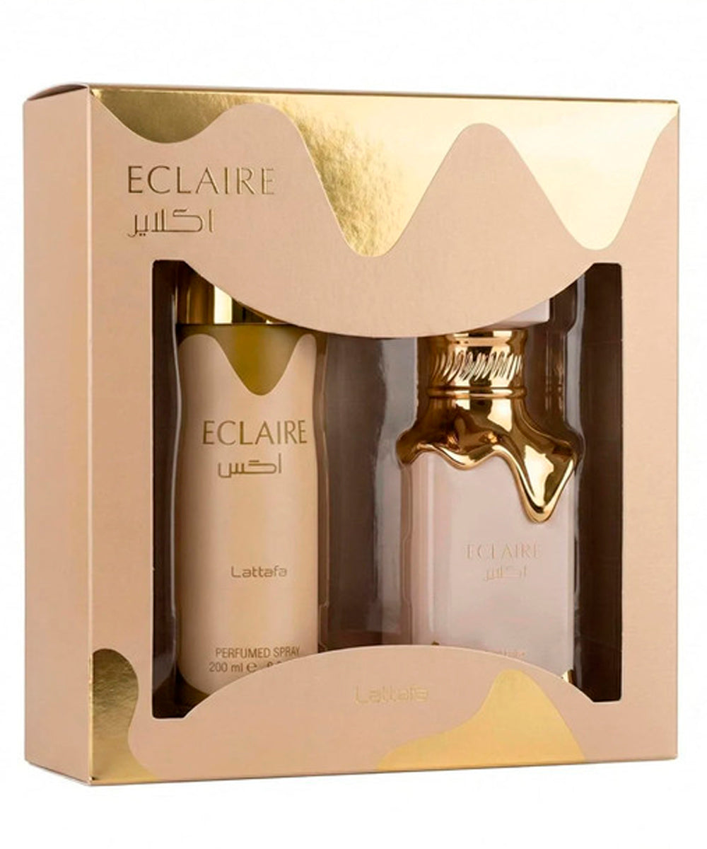 Lattafa Eclaire Eau de Parfum 3.4oz + Perfumed Spray 6.8oz Gift Set Unisex