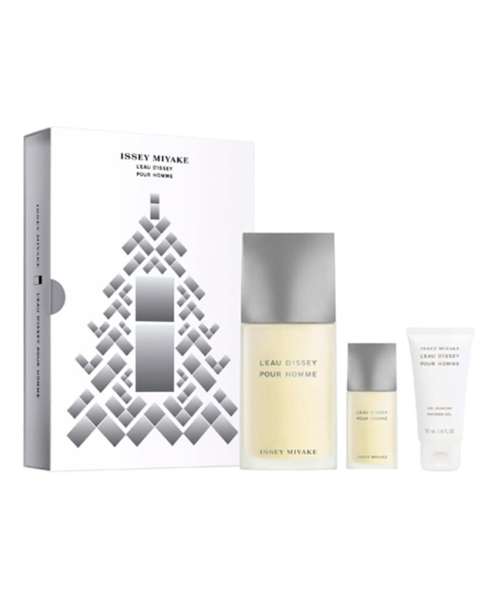 Issey Miyake L'eau D'issey 4.2oz Eau de Toilette + Shower Gel 1.7oz + Eau de Toilette 0.50oz Gift Set For Men