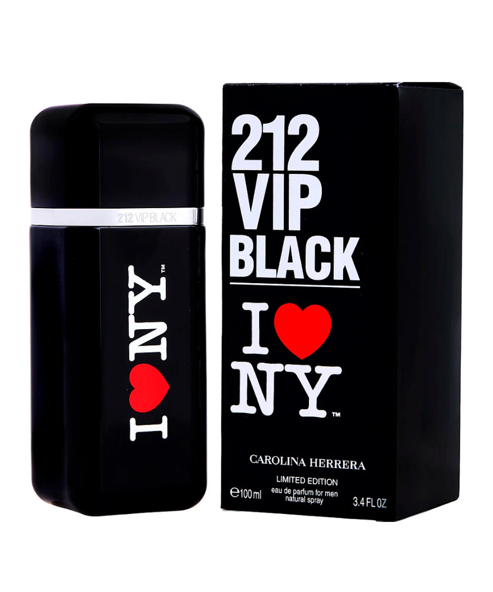 Carolina Herrera 212 Vip Black I Love Ny Eau de Parfum 3.4oz For Men
