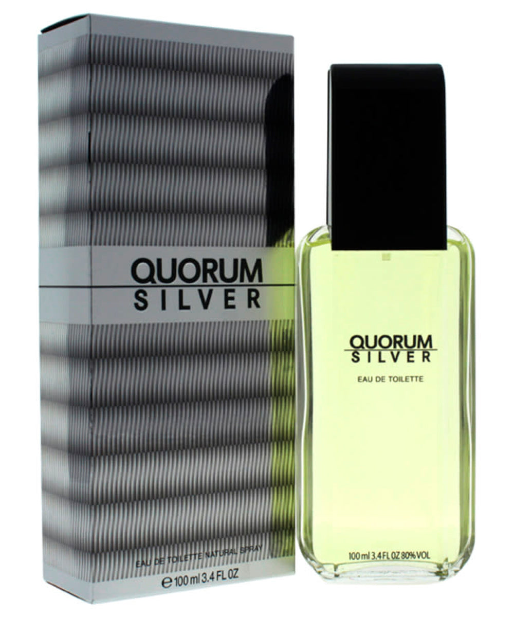 Puig Quorum Silver Eau de Toilette 3.4oz For Men