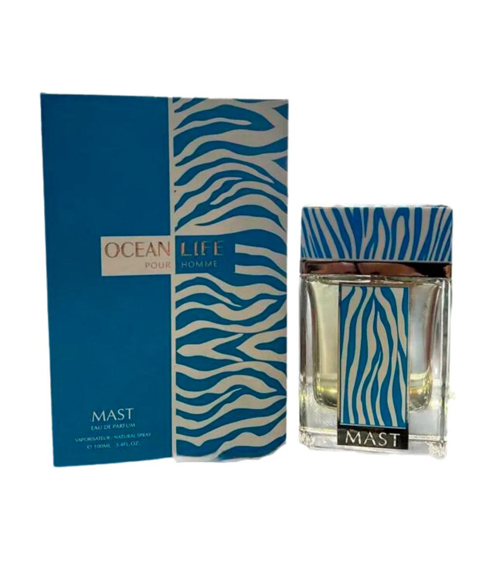 Mast Perfume Ocean Life Pour Homme Eau de Parfum 3.4oz For Men